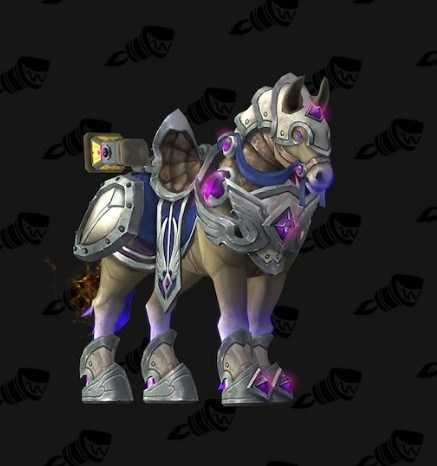 原来是瑞文戴尔战马 圣骑大领主坐骑预览_兔玩